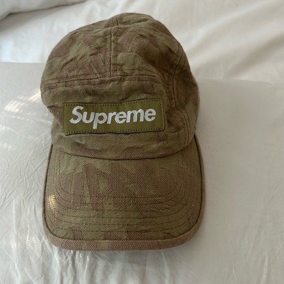Supreme FAT TIP JACQUARD DENIM CAMP CAP - Picture 4 of 11
